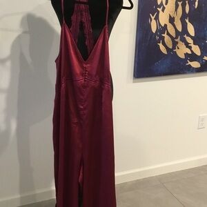 ASOS Burgundy Jumpsuit